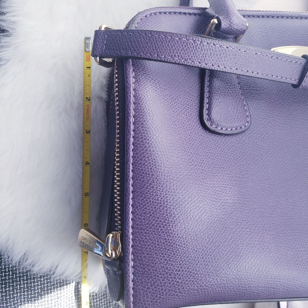 Michael Kors Purple Satchel Leather Bag - Picture 5 of 12